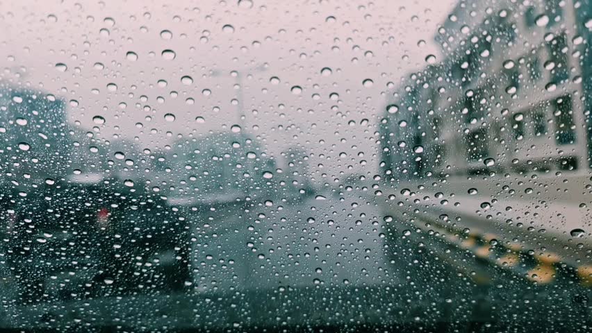 A beautiful rainy day of driving on the UAE roads
