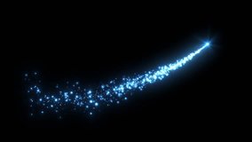 4K Blue Light Particle Trails - Radiant Glow Motion Graphics Effect - Powered by Shutterstock - Get 15% off with code: PIKWIZARD15