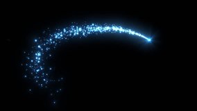 4K Blue Light Particle Trails - Radiant Glow Motion Graphics Effect - Powered by Shutterstock - Get 15% off with code: PIKWIZARD15