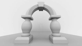 A minimalist 3D animation featuring an architectural arch with floating gold spheres cascading through, creating an abstract play on geometry and luxury.
 - Powered by Shutterstock - Get 15% off with code: PIKWIZARD15