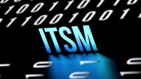ITSM,IT Service Management, neon glowing text, ITSM and binary code in cybersecurity blur, concept,animation.3D render - Powered by Shutterstock - Get 15% off with code: PIKWIZARD15