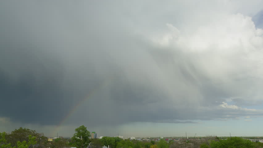 Lightning strike though Rainbow video