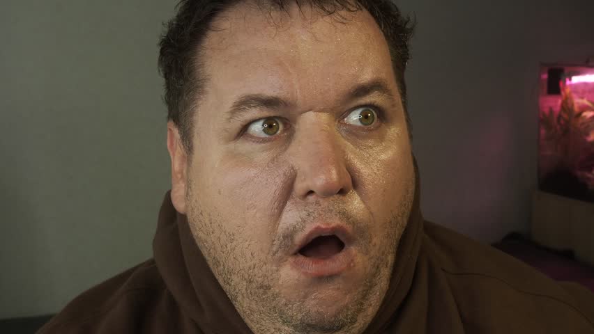 A grown man swears and cries. Problems.