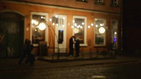 Romantic Evening at a Caf with Blurry Background Soft Focus RealTime Footage - Powered by Shutterstock - Get 15% off with code: PIKWIZARD15