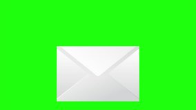 Animation of the opening envelope with white paper. Email message icon animation. Message notification animation. Mail and messaging icon - Powered by Shutterstock - Get 15% off with code: PIKWIZARD15