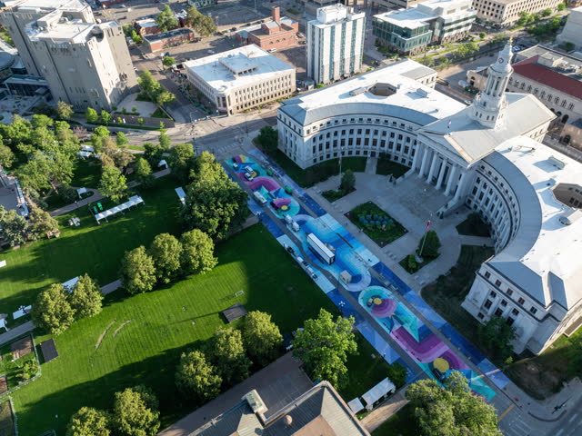 Drone Hyperlapse Denver Colorado Day Time