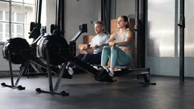 Gym Fitness Workout Exercise Using Rowing Machine For Training - Powered by Shutterstock - Get 15% off with code: PIKWIZARD15