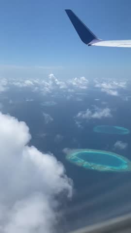 Maldives Plane View Beautiful Islands