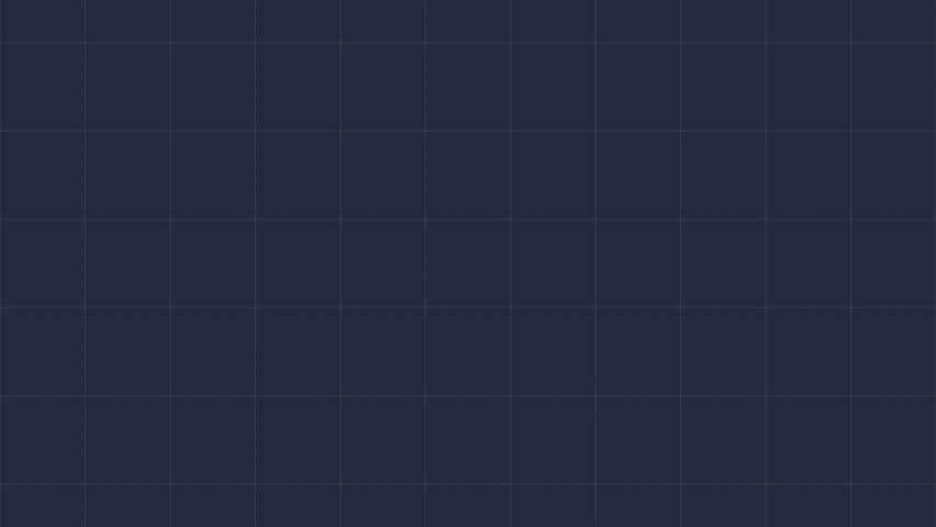 Blank blue sheet of paper with grid animation. Blueprint background animation. Blueprint concept for engineering. Grid graph pattern. Seamless loop animation