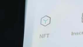 Macro view of NFT icon on smartphone screen - Powered by Shutterstock - Get 15% off with code: PIKWIZARD15