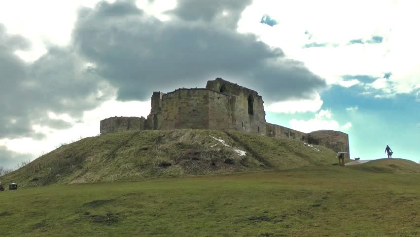 Old Castle View - Stafford Castle, Staffordshire, England (East Wall) Timelapse