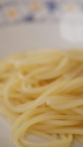 Italian Spaghetti Pasta Gluten Free In A White Plate