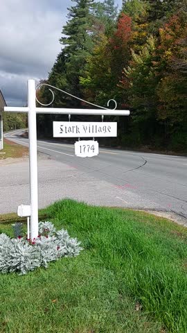 Stark Village, Church and Covered Bridge, Stark, New Hampshire, USA