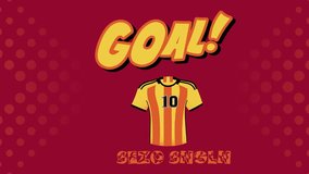 GOAL ANIMATION FOOTBALL SCORE DESIGN PLAYER - Powered by Shutterstock - Get 15% off with code: PIKWIZARD15