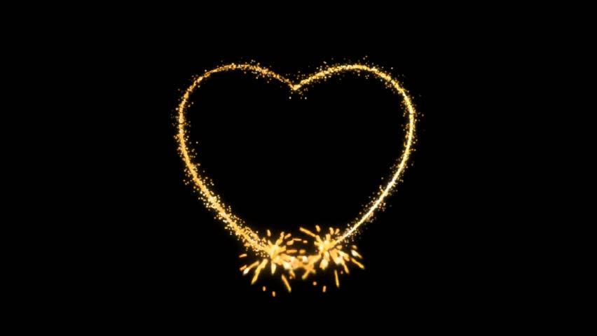 Sparkling heart animation on a black background, featuring glittering effects and vibrant motion. Perfect for love, romance, Valentine's Day, and elegant, heartfelt designs