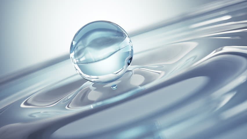 cosmetic moisturizer water molecule, Cosmetic Essence, Liquid bubble, 3d animation.