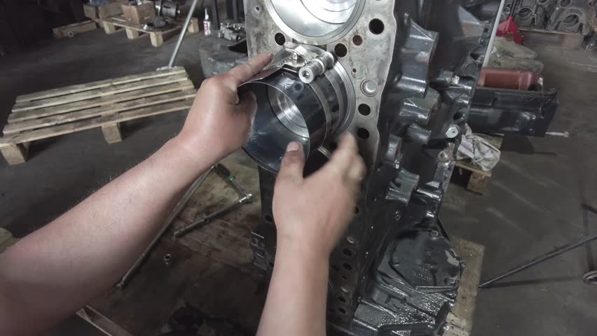 Diesel Engine Overhaul and Rebuild. Repair of the tractor engine