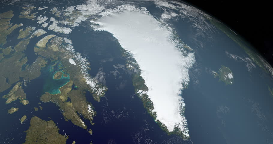 Greenland Island in Planet Earth