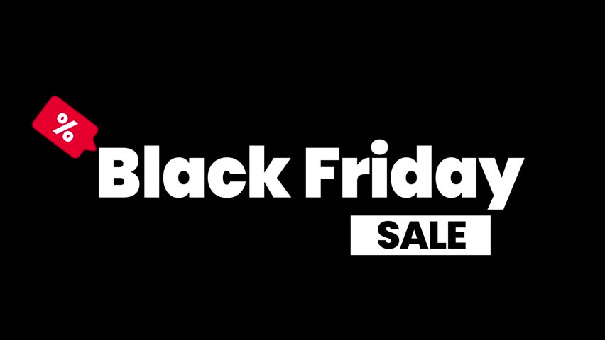 Black Friday Sale Graphic Element Video 4K