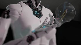 3D Animation of Robot Holding Light Bulb to Represent AI and Electricity - Powered by Shutterstock - Get 15% off with code: PIKWIZARD15