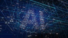 AI letters animation of glowing symbols in virtual digital world, 4k abstract artificial intelligence tech animated template - Powered by Shutterstock - Get 15% off with code: PIKWIZARD15