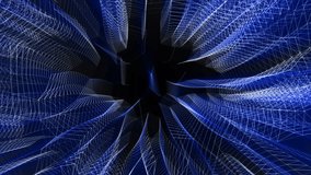 Flying in a luminous tunnel of intertwined dots and lines. Abstract animation. - Powered by Shutterstock - Get 15% off with code: PIKWIZARD15