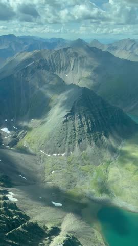 Flying through the Brooks Range in Alaska