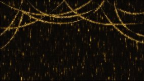 Golden lights backdrop set, seamless loop horizontal and vertical video animation, flashing light bulbs, wall of lights motion graphics. - Powered by Shutterstock - Get 15% off with code: PIKWIZARD15
