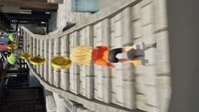 Vertical video of a player trying to achieve high score in running game. Vertical video of a gamer avoiding obstacles for better score. Vertical video of gamer collecting coins to get the best score. - Powered by Shutterstock - Get 15% off with code: PIKWIZARD15