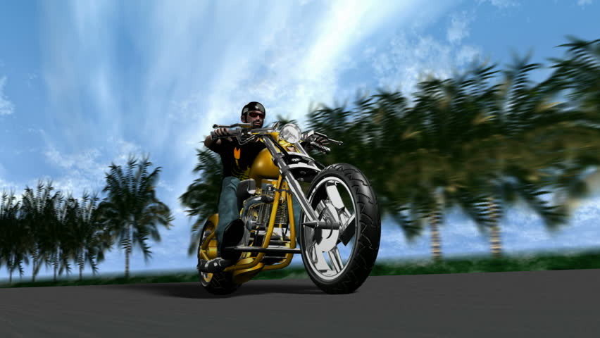 Motocycle rider Loopable HD1080
