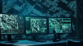 Military soldier operating advanced technology in a command center. - Powered by Shutterstock - Get 15% off with code: PIKWIZARD15