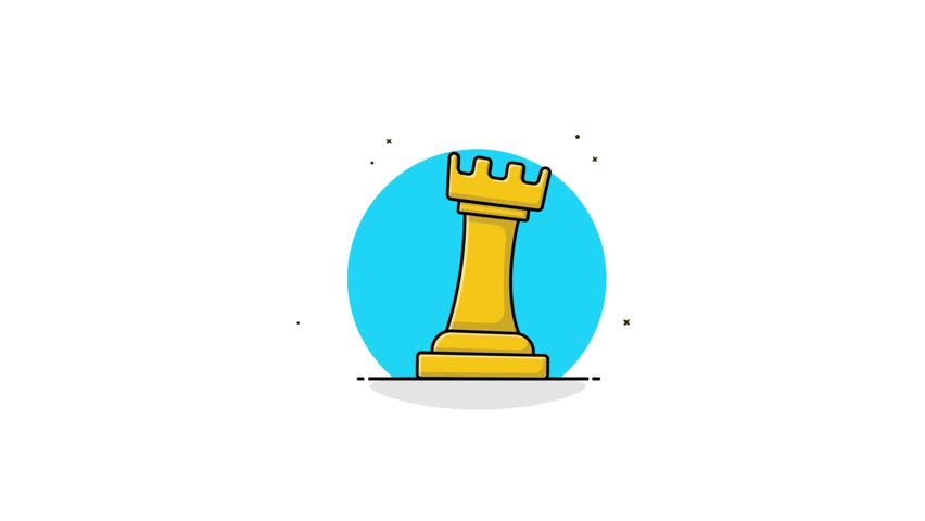 4k King Chess Piece Animation Video 