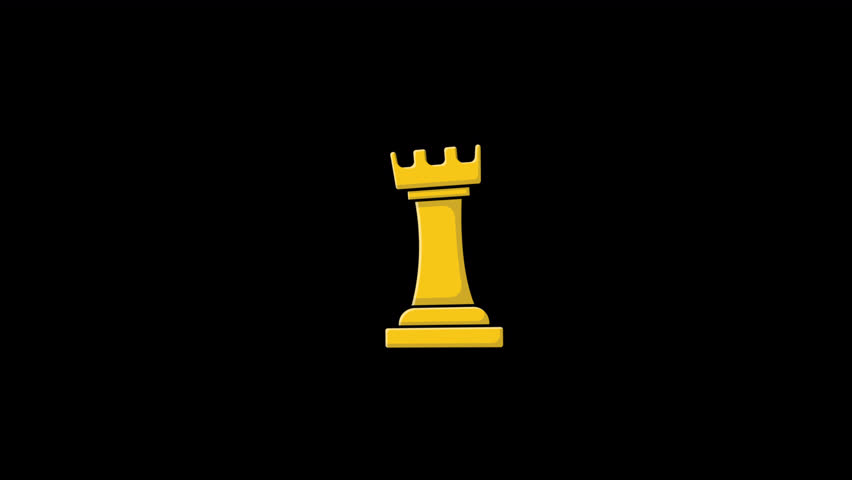 Animated King Chess Piece Video - Transparent