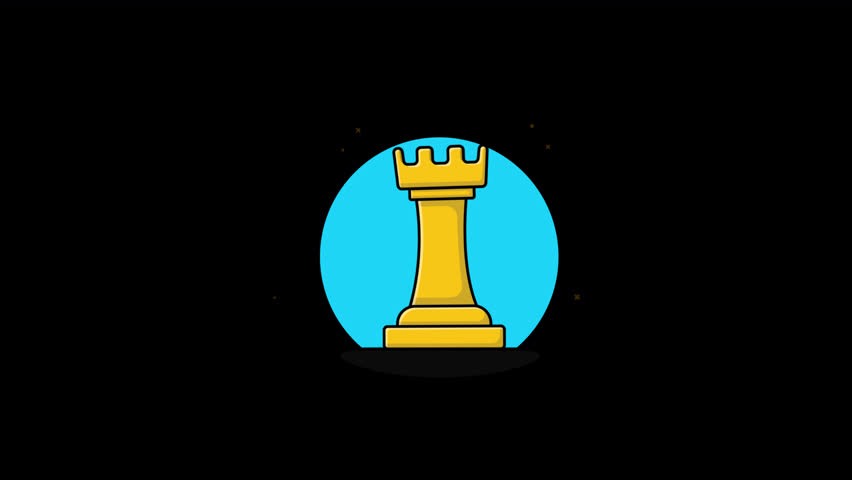 King Chess Piece Animation Video - Transparent