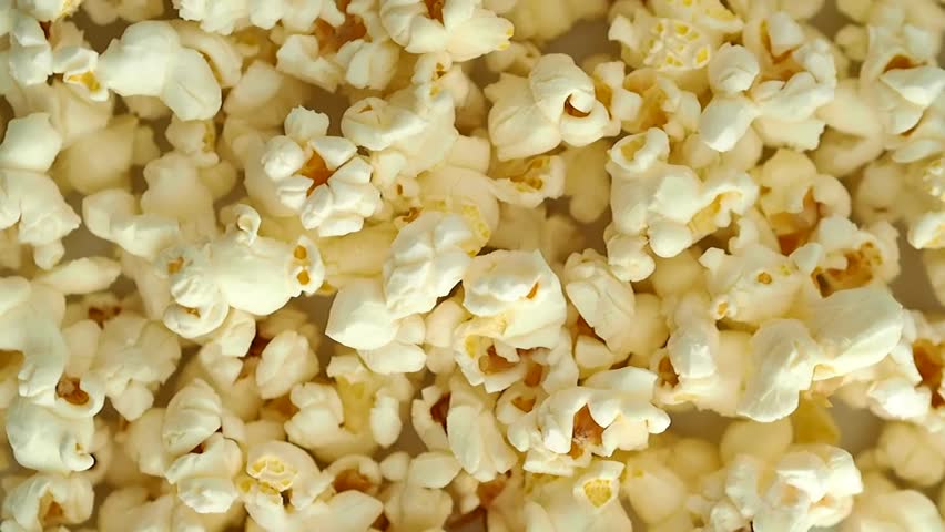 Close up of rotating popcorn.