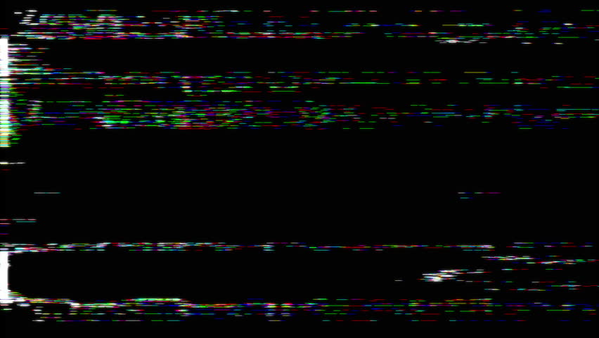 Abstract Glitch Art with Bright Digital Interference Design