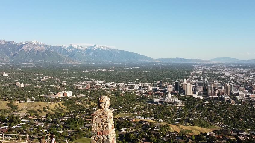 Ensign Peak in Salt Lake City, Utah
