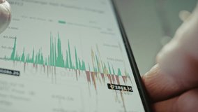 Studying Bitcoin Price Chart on smartphone - Powered by Shutterstock - Get 15% off with code: PIKWIZARD15