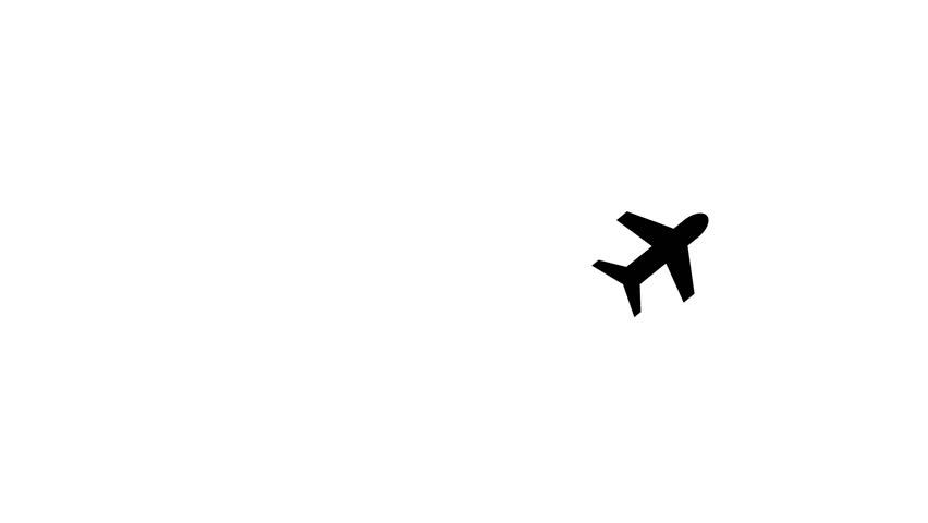 aeroplane icon flight route, plane flight way wallpaper. 