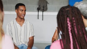 Young group of teenage high school students listening teacher during a debate topic in classroom. Education concept - Powered by Shutterstock - Get 15% off with code: PIKWIZARD15