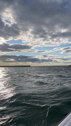 Cape cod sunset harbor sail