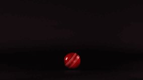 A cricket ball moving across a dark background - Powered by Shutterstock - Get 15% off with code: PIKWIZARD15