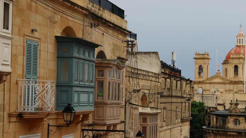 the old town of victoria gozo 4k 25fps video