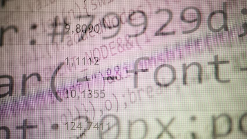 Internet technology glitch background, computer generated animation in 4K