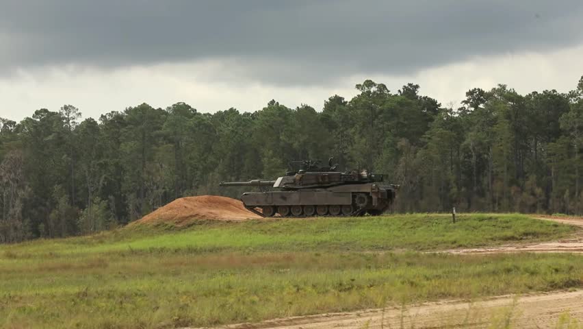 M1 Abrams Tanks in Action