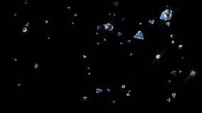 Diamonds in their hundreds raining down in slow motion turning and glittering. Animated 3d vfx rendered sequence. - Powered by Shutterstock - Get 15% off with code: PIKWIZARD15