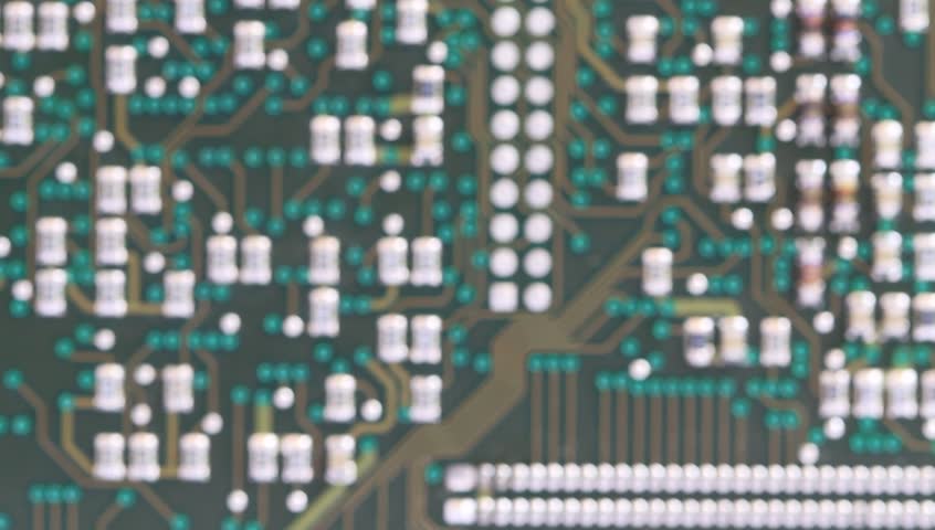 Close up of electronic electrical circuit. | Shutterstock HD Video #3648998
