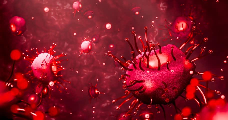 Infectious microorganism transmission through airborne particles showing outbreak, health hazard, virus mutation concept, pathogen invasion, medical science research background, 3D Rendering
