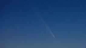 Night time lapse witch Comet C2023 A3 Tsuchinshan-ATLAS  - Powered by Shutterstock - Get 15% off with code: PIKWIZARD15