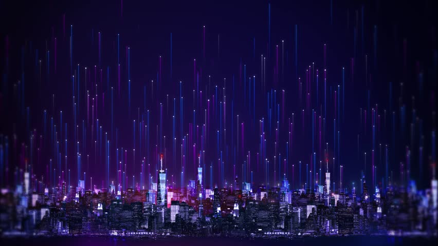 Futuristic Technology smart city network Global communication network internet of thing. Internet concept of global business. Internet of Things concept. Metaverse, Virtual Reality. 3D Illustration - Powered by Shutterstock - Get 15% off with code: PIKWIZARD15